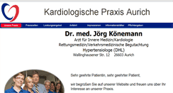 Desktop Screenshot of kardiologie-aurich.de