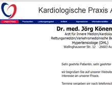 Tablet Screenshot of kardiologie-aurich.de